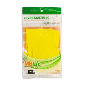 Luva de Borracha Amarela para Limpeza Tamanho P MBLIFE